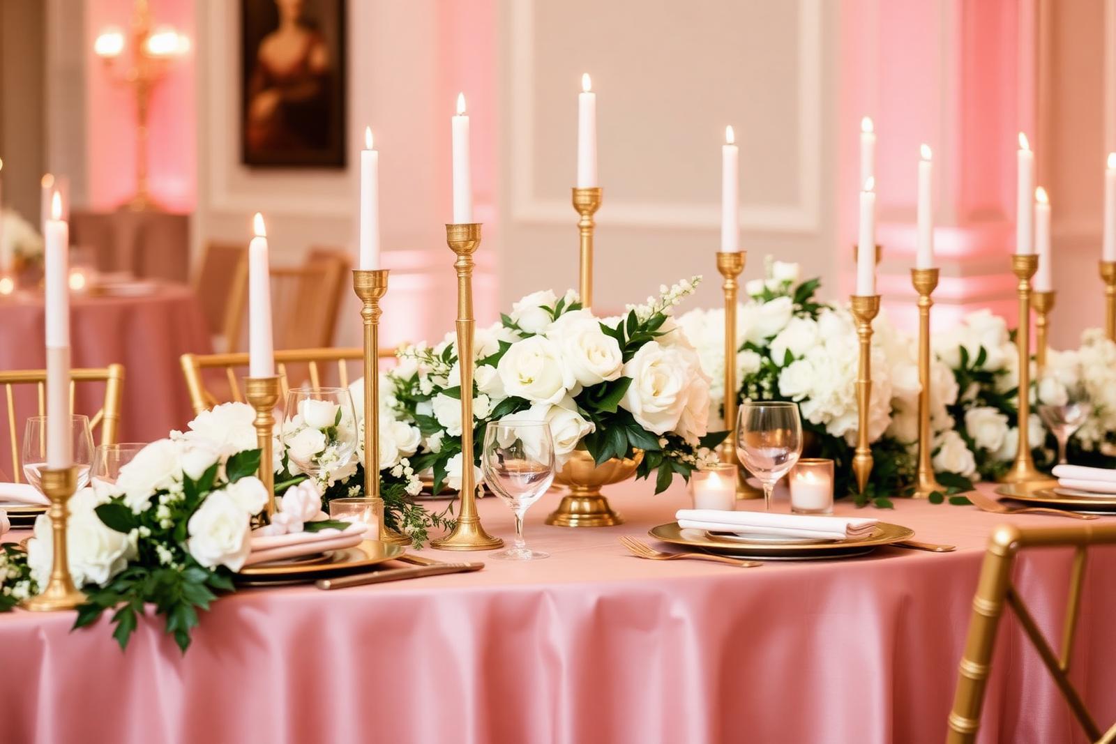 Luxury reception table